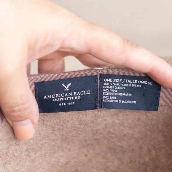 American Eagle Outfitters Wool Wide Brim Floppy Hat with Feathers One Size - Picture 9 of 9